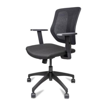 Imagem de Cadeira de escritório marelli fly preta com estrutura preta