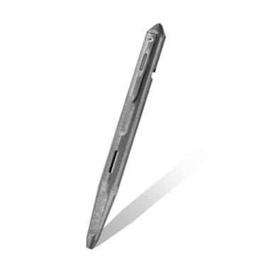 Imagem de Hamans Caneta Bolt Action com clipe de bolso de 13,3 cm, recarregável, caneta esferográfica de titânio EDC (Stonewash)