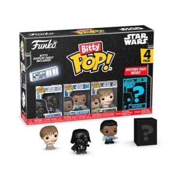 Imagem de Bitty Pop! Star Wars V Darth Vader, Lando e Luke com Yoda