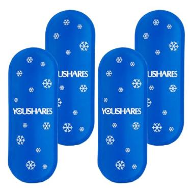 Imagem de YOUSHARES Bolsas de gelo para diabetes para refrigerador de insulina – Bolsas de gelo aprovadas pela TSA para viagem para diabéticos, minibolsas de gelo adequadas para a maioria das bolsas de viagem com medicamentos isolados (4 pacotes)