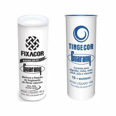 Imagem de Kit FixaCor + Corante de Roupas Azul Marinho Guarany