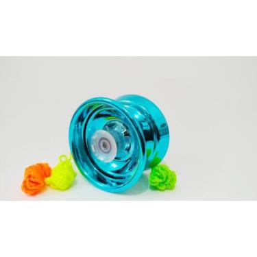 Imagem de Yoyo Profissional Metal Azul de Rolamento - YOYOBRASIL, Azul