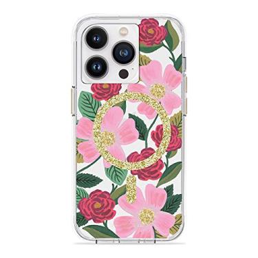 Imagem de Rifle Paper Co. Capa para iPhone 14 Pro [compatível com MagSafe] [proteção contra quedas de 3 metros] Linda capa para iPhone 15.5 cm com estampa floral, tecnologia antiarranhões, material à prova de