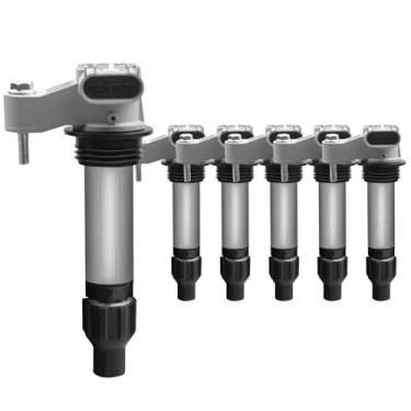 Imagem de GAGOLCAR Conjunto de 6 bobinas de ignição UF569 C1555 compatível com Buick Cadillac ATS CTS SRX XTS GMC V6 3.0L 3.2L 3.6L Camaro Equinox Impala Terrain Saturn Saab para GN10494 12632479