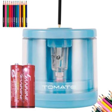 Imagem de Apontador Elétrico Automático com Lâmina de Aço Inoxidável, Depósito para Resíduos Apontador Escolar Elétrico Para Lápis