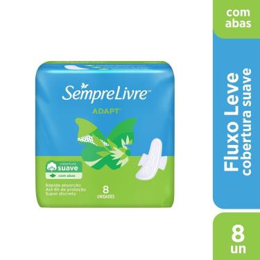 Imagem de Absorvente Sempre Livre Adapt Suave Com Abas 8un
