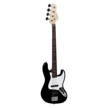 Imagem de Contrabaixo Giannini GB-100 Jazz Bass Elétrico Passivo Preto/Branco F0