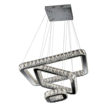 Imagem de Pendente Tokyo LED Quadrado 03 Aros 77W 4000k 20x40x60cm VS60803CZQDPD