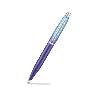 Imagem de Sheaffer Caneta esferográfica Expressions VFM 9430, gradiente perolado azul e roxo com acabamentos cromados