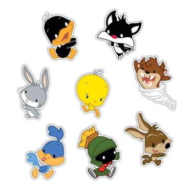 Imagem de Elektroplate Decalques dinâmicos oficialmente licenciados Looney Tunes Chibi | Adesivos de vinil premium para todos os climas para carro, garrafa de água, laptop, telefone e muito mais | Feito nos EUA