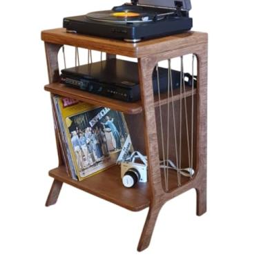 Imagem de Estante Rack Para Discos de Vinil LPs, Rack Para Toca Discos, Porta Disco Vinil, Estante de Discos, Armazenamento de LPs, Organizador Porta-Discos