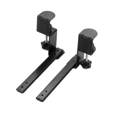 Imagem de Fenteer 2 peças de bandeja deslizante para teclado sob a mesa, acessórios de extensão completa para gabinete de aço, gavetas deslizantes para teclado