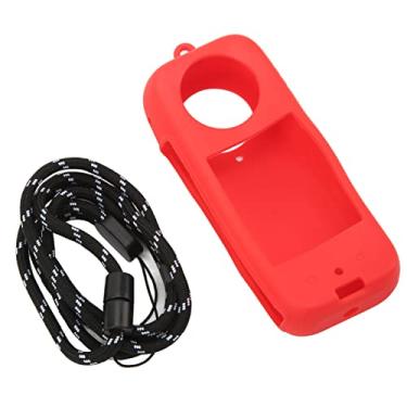 Imagem de Estojo para Câmera Panorâmica, Capa Protetora Anti-queda para Câmera Panorâmica à Prova de Impressão Digital para áreas Externas (Vermelho)