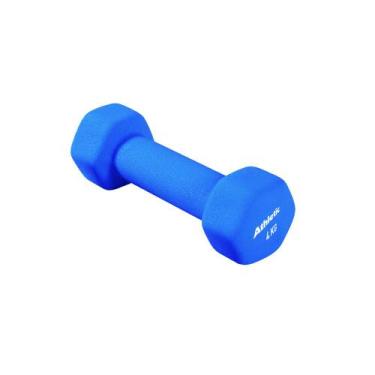 Imagem de Halter Athletic Sextavado 4kg em Neoprene Conforto e Aderência para Tr
