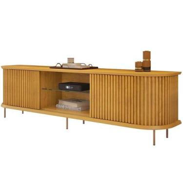 Imagem de Rack Para Sala De Estar 75 Pol Atlantis D05 Cedro - LYAM DECOR