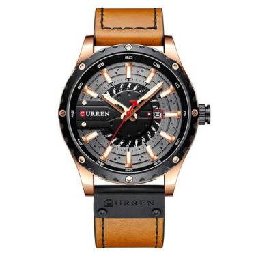 Imagem de Relógio masculino de quartzo Ajcoflt, pulseira de couro, rel