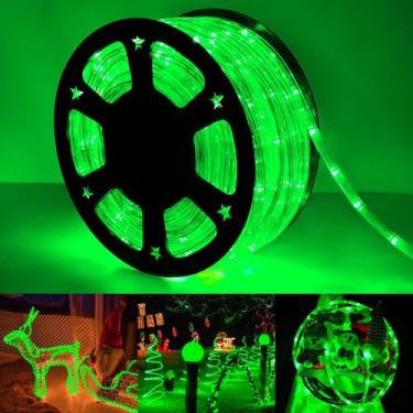 Imagem de Luzes de corda LED Jnaurb 46m Outdoor Waterproof 8 Modes Green