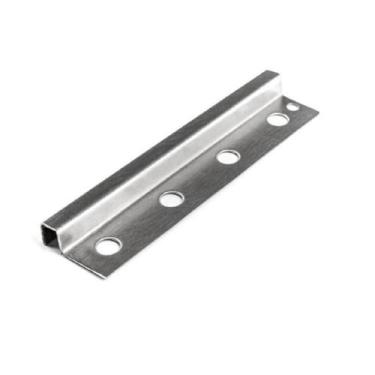 Imagem de Listelo U c/ Base Aço Inox New Ponta Grossa - 10mmx10mmx2ml, Escovado