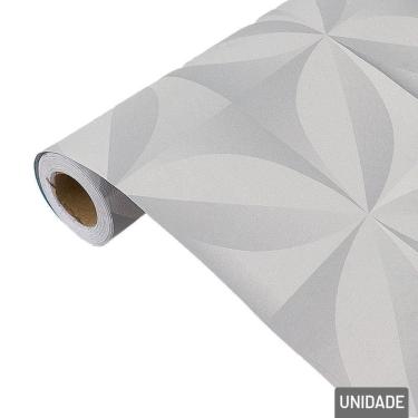 Imagem de Papel De Parede 45cm X 5m Arabesco Cinza - Tudo Em Caixa