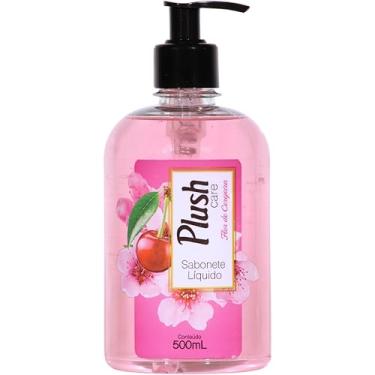 Imagem de Plush Care Sabonete Líquido Para As Mãos Aroma Flor De Cerejeira 500 Ml Rosa