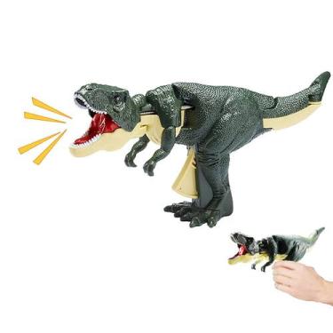 Imagem de Brinquedo de dinossauro Generic Trigger T-Rex com Roaring Sounds Green