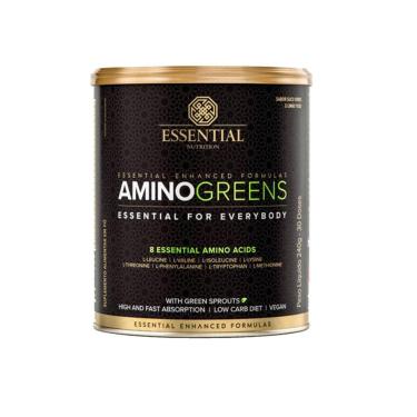 Imagem de Suplemento Em Pó Essential Nutrition Amino Greens Aminoácidos Sabor Suco Verde E Limão Em Lata De 24-Unissex