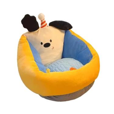 Imagem de Ｂｅｓｇａ Cadeira de leitura infantil, sofá de chão preguiçoso, 50 cm x 50 cm, pufe de janela para quarto, cadeira de de desenho animado infantil para