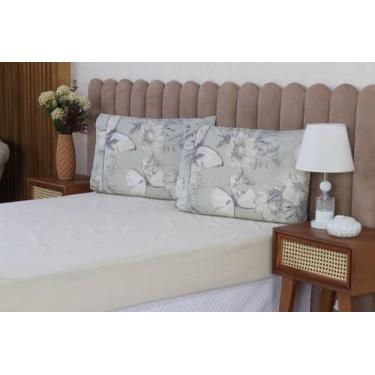 Imagem de Jogo de Lençol Malu Para Cama Solteiro 2 Peças 180 Fios 100% Algodão E