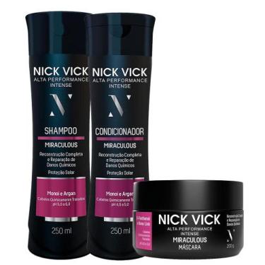 Imagem de Nick Vick Alta Perf Reestruturador Shampoo Cond. e Mascara - Nick & Vi
