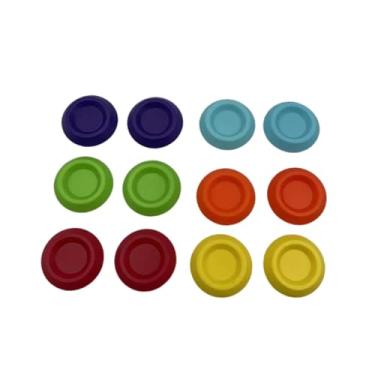 Imagem de IEUDNS Conjunto de 12 comedouros coloridos para, ideais para isópodes, invertebrados anões e terrários.