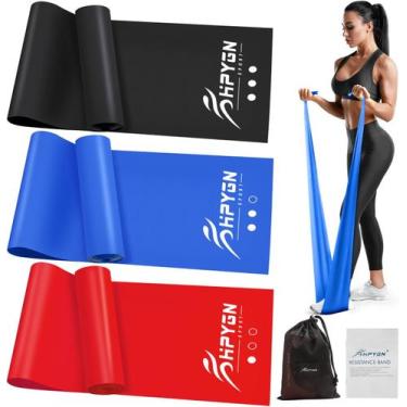 Imagem de Conjunto de faixas de exercícios HPYGN de 210 cm, resistência elástica
