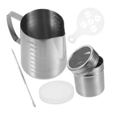 Imagem de Stainless Steel Latte Art Pitcher Milk Frother Milk Spout Dispenser 304 Steel Easy Handle for Latte Art