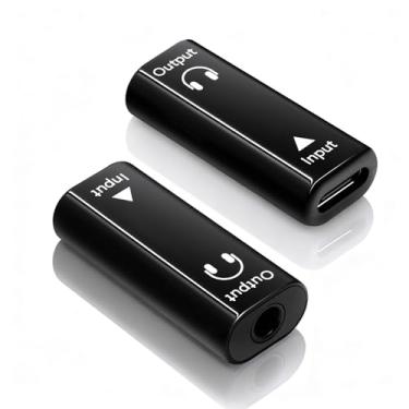 Imagem de Poyiccot Adaptador USB tipo C para conector de áudio auxiliar (pacote com 2), adaptador de fone de ouvido USB C fêmea para fêmea de 3,5 mm compatível com leitores de MP3, CD Players, iPad, MacBook