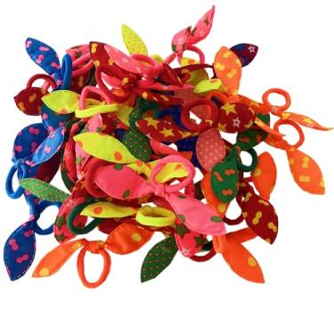 Imagem de MARYLAVENDER Laços de cabelo extra pequenos, todos os tipos de cabelo, sem costura, pôneis, elásticos, suportes de rabo de cavalo, elásticos para cabelo, acessórios de cabelo, 50 peças