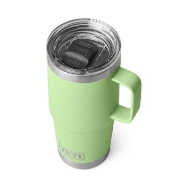 Imagem de YETI Caneca de viagem Rambler de 590 ml, aço inoxidável, isolada a vácuo com tampa Stronghold, limão