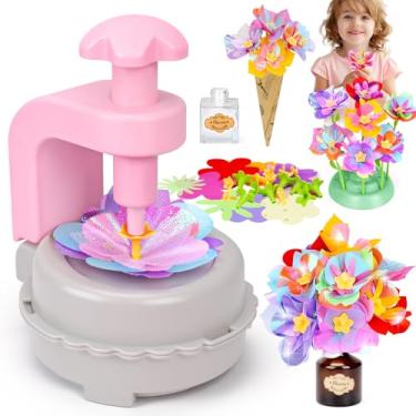 Imagem de Arts and Crafts for Kids Girls Ages 4-8 6-8 8-12 Fabric Flower Bouquets Toys Creative DIY Craft Kits for Kids Toddlers Preschool Learning Activities Birthday Gifts for 4 5 6 7 8 9 10 Year Old Girls