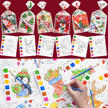 Imagem de Rotu Christmas Party Favors for Kids - 30 Pack Christmas Coloring Books for Kids with Cards Xmas Gifts for Boys Girls Xmas Stocking Stuffers Classroom Prizes, 240 PCS