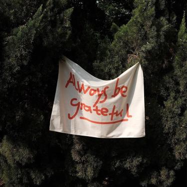 Imagem de Tapeçaria para pendurar na parede Always Be Grateful 150 cm x 130 cm