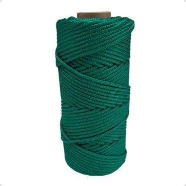 Imagem de Corda Náutica De Polipropileno 4mm Rolo Com 50 Metros (Verde Cabaré)