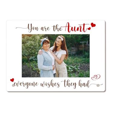 Imagem de Bgohrd Moldura de tia, You Are The Aunt Everyone Wishes They Had Molduras para tia, presentes de aniversário e Natal para tia da sobrinha, moldura acrílica 10 x 15 cm, 12