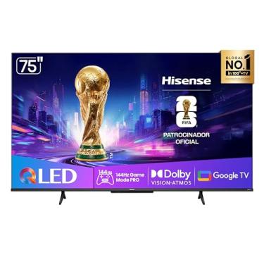 Imagem de Hisense Smart TV UHD 4K QLED 75" Polegadas 75Q7QG Google TV Modo Jogo Pro 144 Hz, AMD FreeSync Premium, Dolby Vision Atmos e Compatível com Alexa