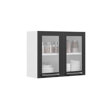 Imagem de Armário Aéreo Florença Branco 70cm 2 Portas Com Vidro Em Aço Itatiaia