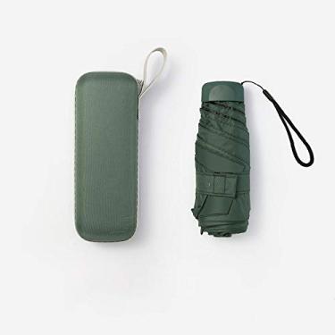 Imagem de LMJYU Guarda-chuva guarda-chuva chuva e vento proteção solar com cola preta revestimento UV guarda-chuva dobrável