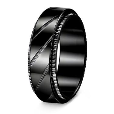 Imagem de Udolfly Anéis de ansiedade para homens e mulheres, anéis de alívio de estresse para adultos, anéis de aço de titânio, 12, Metal, Sem pedra preciosa