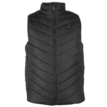 Imagem de Colete de aquecimento CUOFYUNL unissex masculino feminino com plug USB colete quente para inverno preto (XXL)