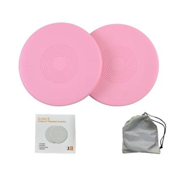 Imagem de Conjunto de prancha giratória e disco giratório para balé, 2 unidades, pranchas de treinamento para dança, ginástica e patinação artística com bolsa de transporte.(Pink)