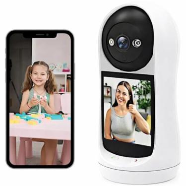 Imagem de Babá Eletrônica Com Câmera Inteligente Wi-Fi (3 MP/4 MP) Visão Noturna – Câmera de Vídeo-Chamada e Monitoramento Detecção de Choro, Visão 360° e Noturna e USB – Segurança e Conforto