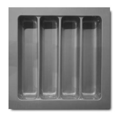 Imagem de Organizador De Gavetas - Divisor/separador De Talheres (Cinza)