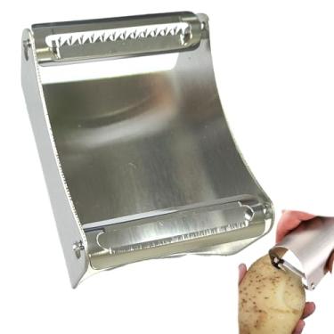 Imagem de YAFIYGI Descascador e modelador de legumes Julienne para cozinha, multifuncional, descascador manual para maçã, batata, cebola, fita, macarrão, para corte fácil e preciso