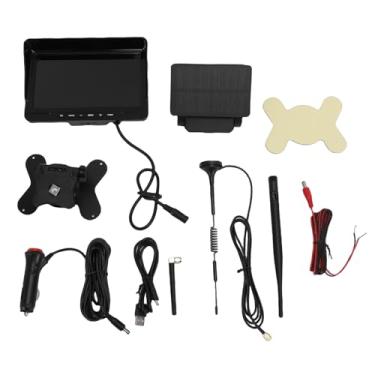 Imagem de Fydun Câmera de Backup Sem Fio, Magnética Movida a Energia Solar 1080P HD Sem Latência Tela de 7 Polegadas Com Bateria Recarregável para Caminhão Captador Trailer RV